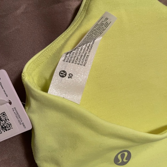 Lululemon energy bra medium support B-D cup highlight yellow sports bra - Picture 10 of 10